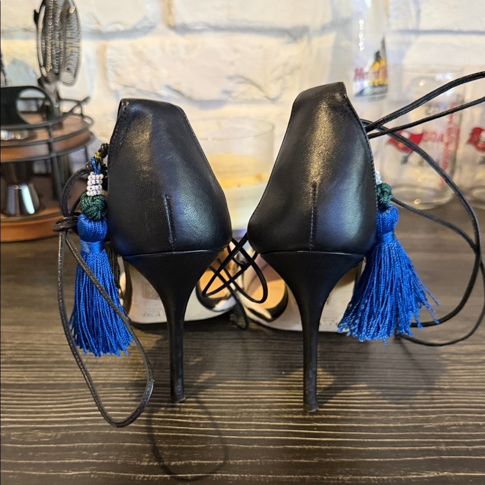 J. Crew Zebra Print Women's Shoes with Tassels - Picture 4 of 10